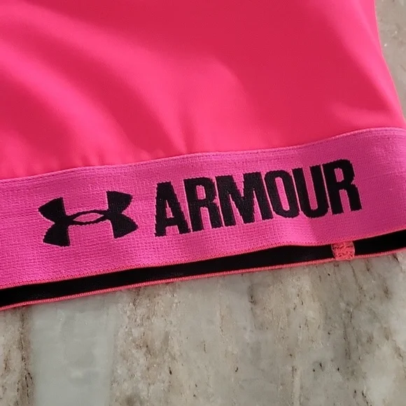 Under Armour Sports Bra Hot Pink - Picture 2 of 7